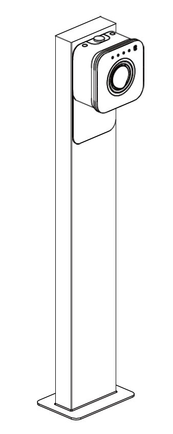 Autel słupek ASP102 wraz z adapterem do stacji AC Compact