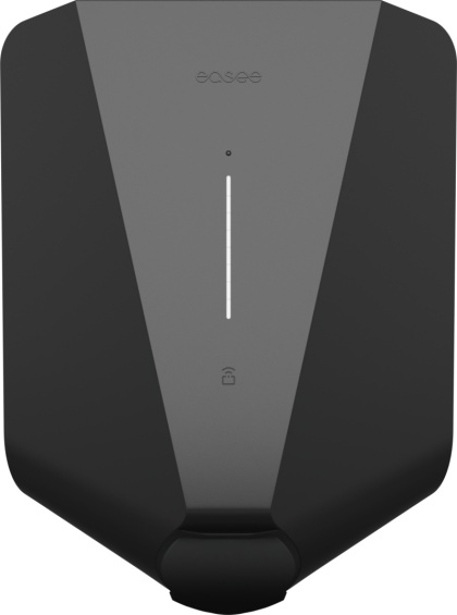 Easee Charge UP 22kW Front Czarny Mat