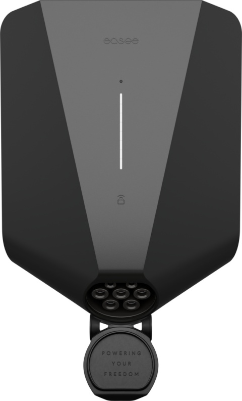Easee Charge UP 22kW Front Czarny Mat