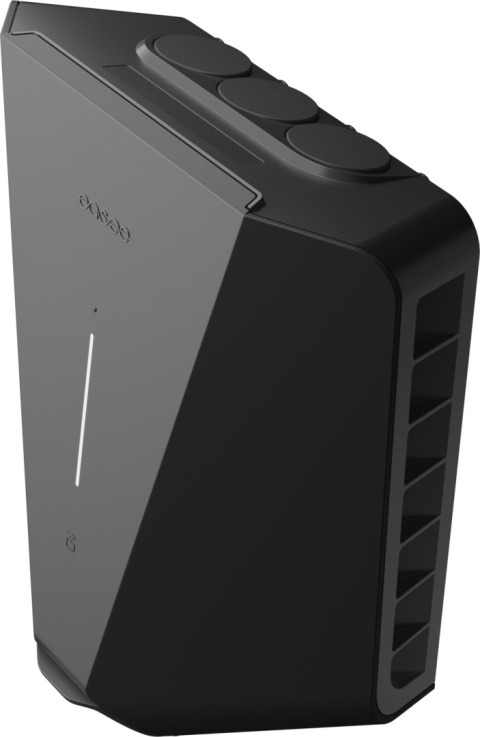 Easee Charge UP 22kW Front Czarny Mat