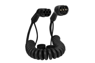 Kabel spiralny 11kW typ 2 - długość 5m