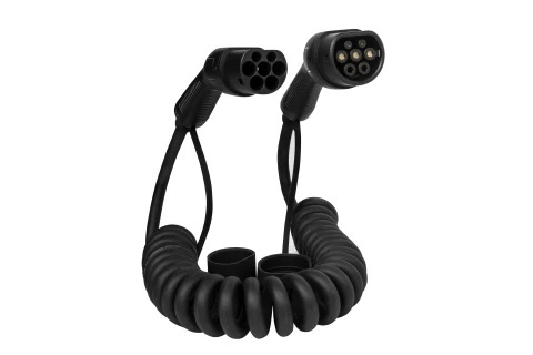 Kabel spiralny 11kW typ 2 - długość 5m