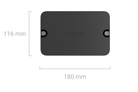 Ajax EN54 I/O Module (2X2) Jeweller czarny – moduł wejść/wyjść