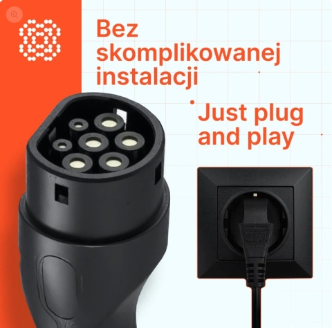 AmperePoint B35 3,7 kW Type 2 - ładowarka przenośna 230 V, 5 m