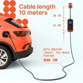 AmperePoint P11L Type 2 11 kW - ładowarka przenośna, 10 m