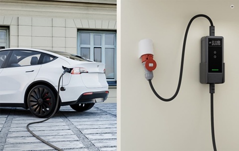 Ładowarka przenośna dé 11 kW 20 m Type 2 - CEE 16 A, Wi-Fi, Bluetooth