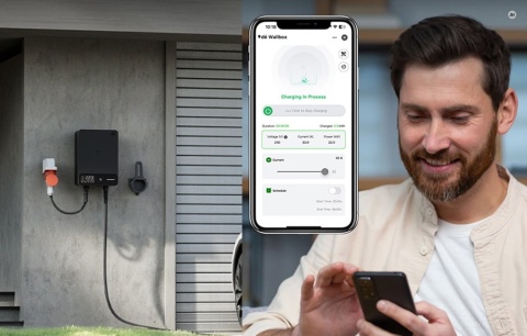 Wallbox dé 11 kW - kabel Type 2 o długości 15 m, Wi-Fi/Bluetooth