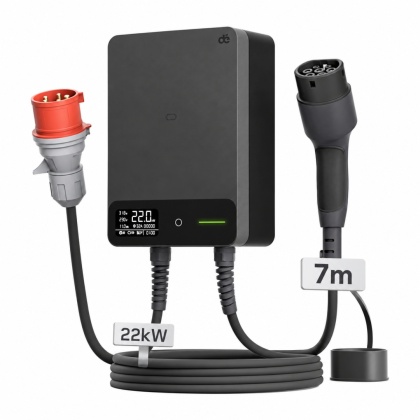Wallbox dé 22 kW - kabel Type 2 o długości 7 m, Wi-Fi/Bluetooth